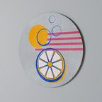 CITRUS SPARK Decoración de Pared Redonda