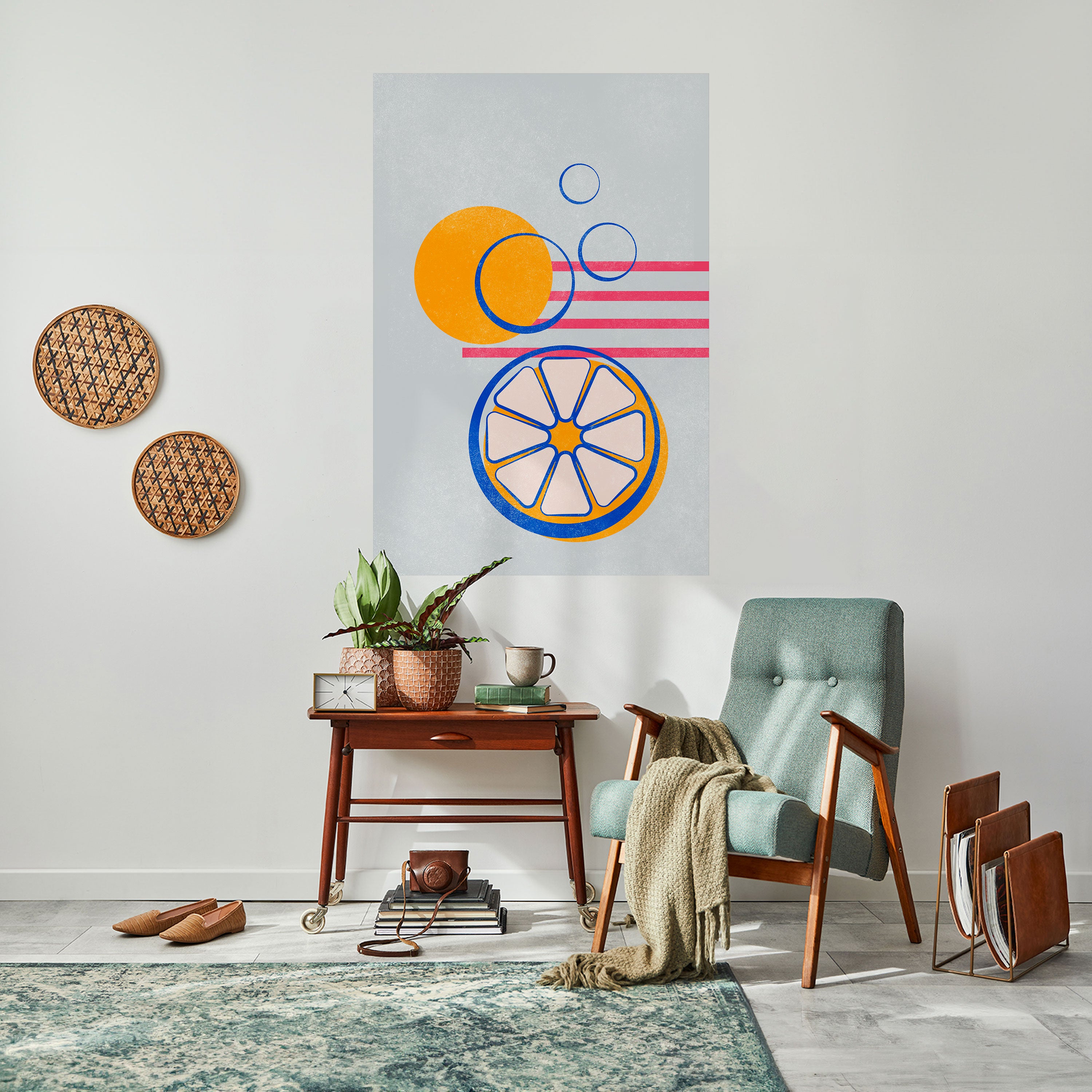 CITRUS SPARK Peel and Stick Vertical Poster