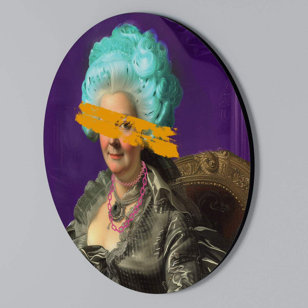 BAROQUE CHIC Arte de pared redondo
