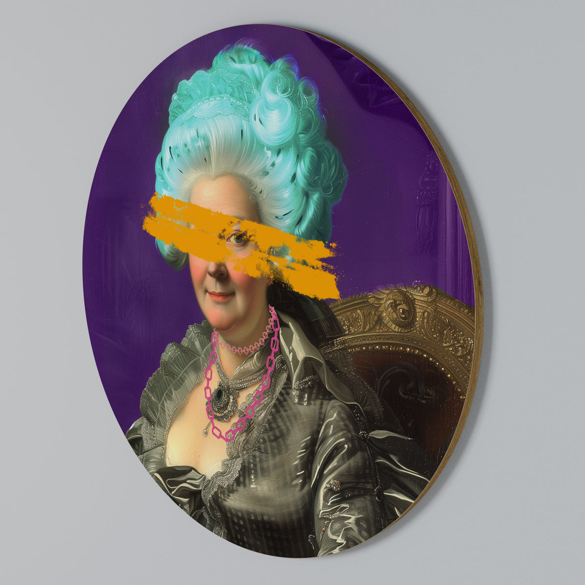 BAROQUE CHIC Arte de pared redondo