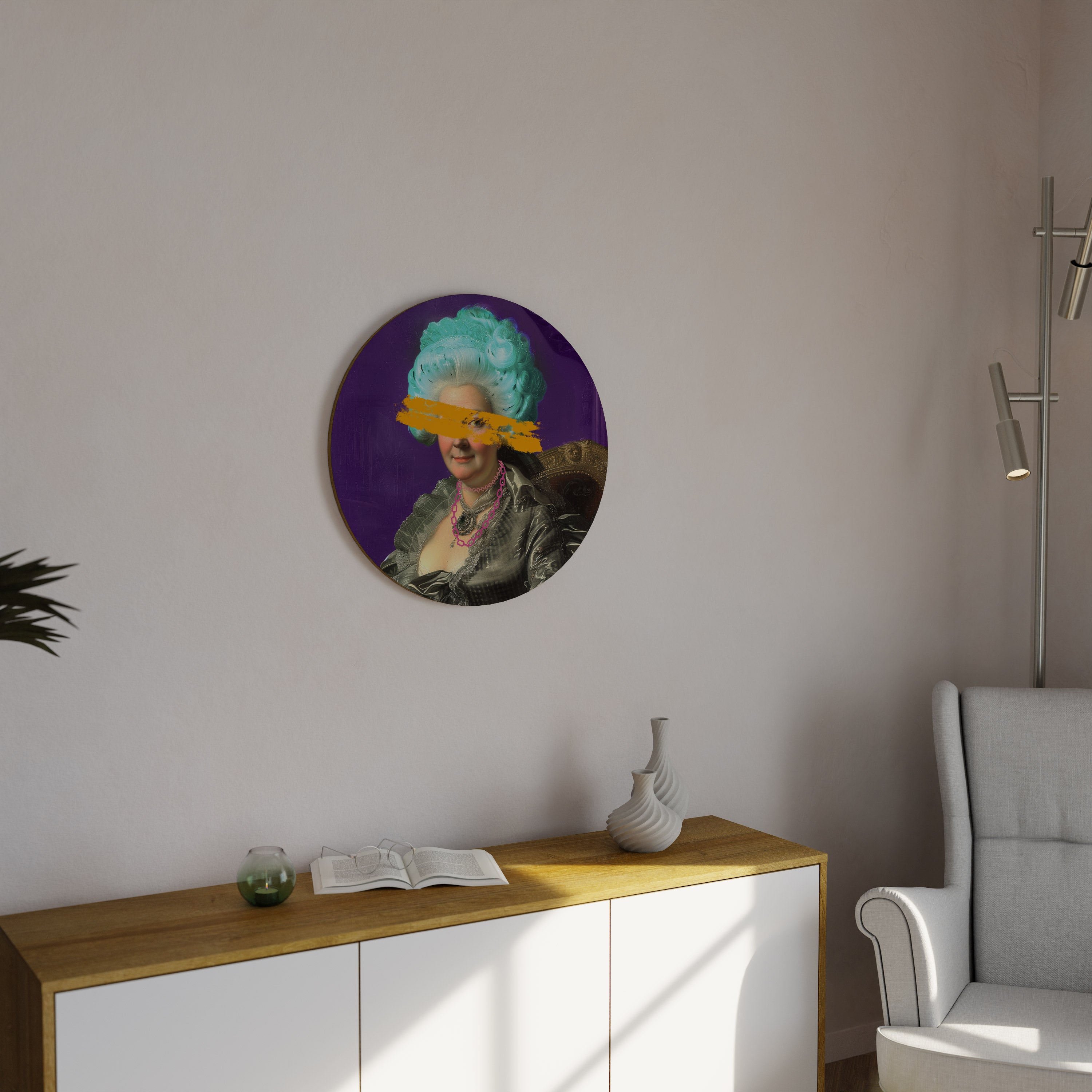 BAROQUE CHIC Round Wall Art