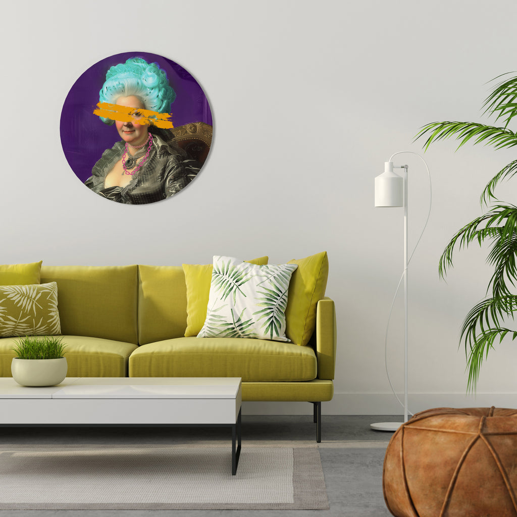 BAROQUE CHIC Round Wall Art