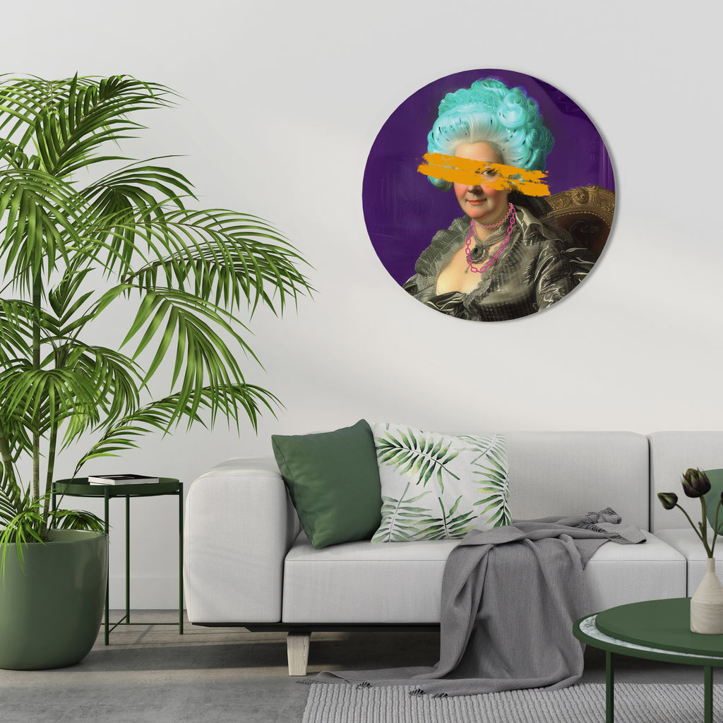 BAROQUE CHIC Round Wall Art