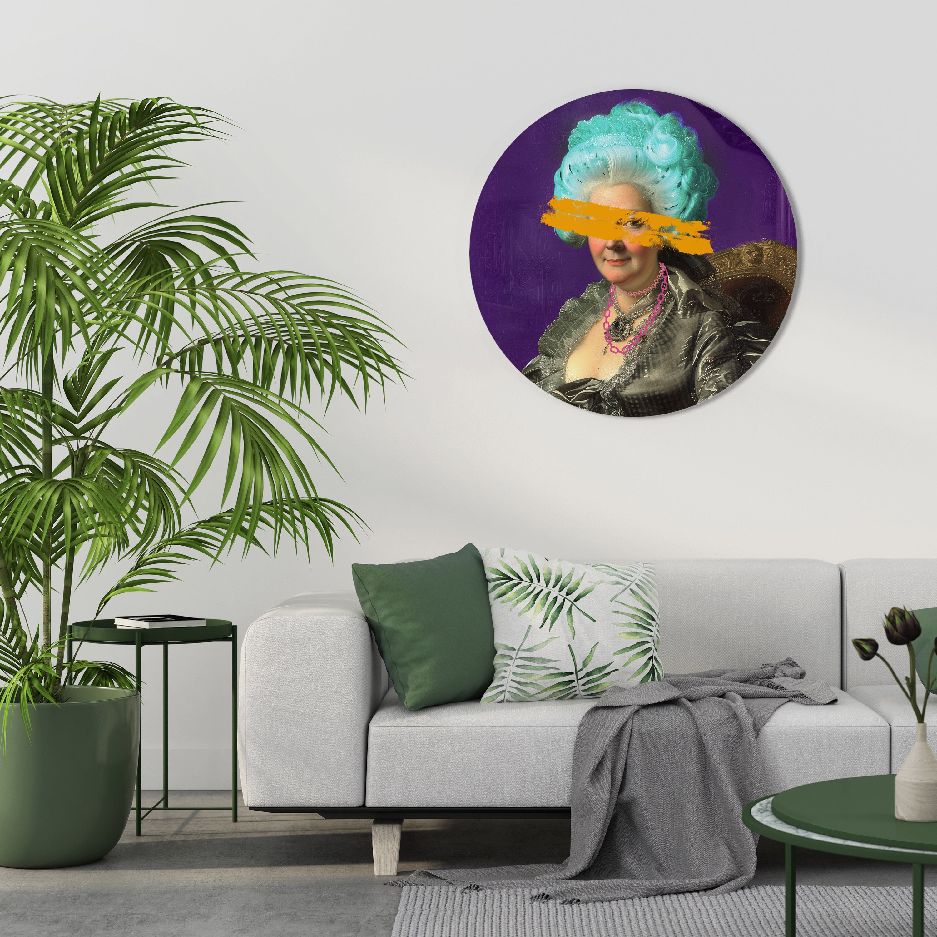 BAROQUE CHIC Round Wall Art