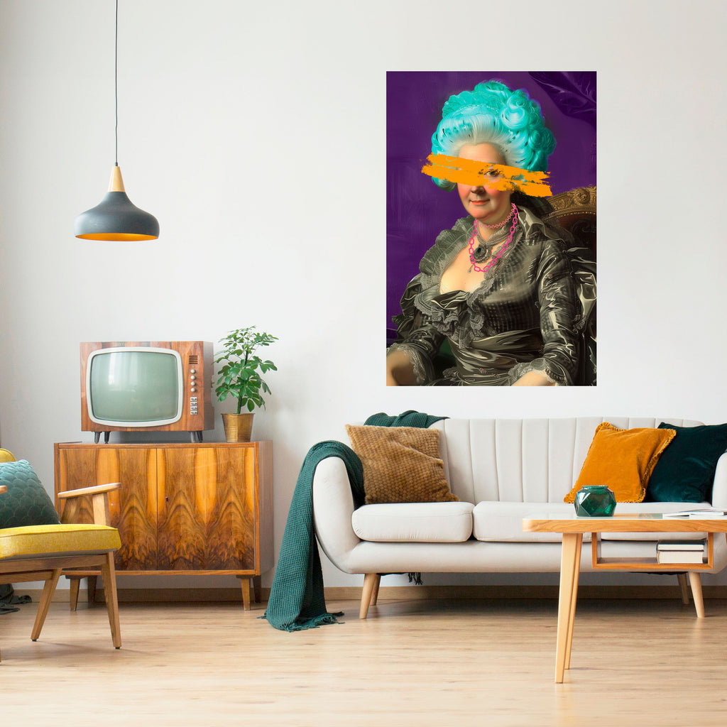 BAROQUE CHIC Peel and Stick Vertical Poster