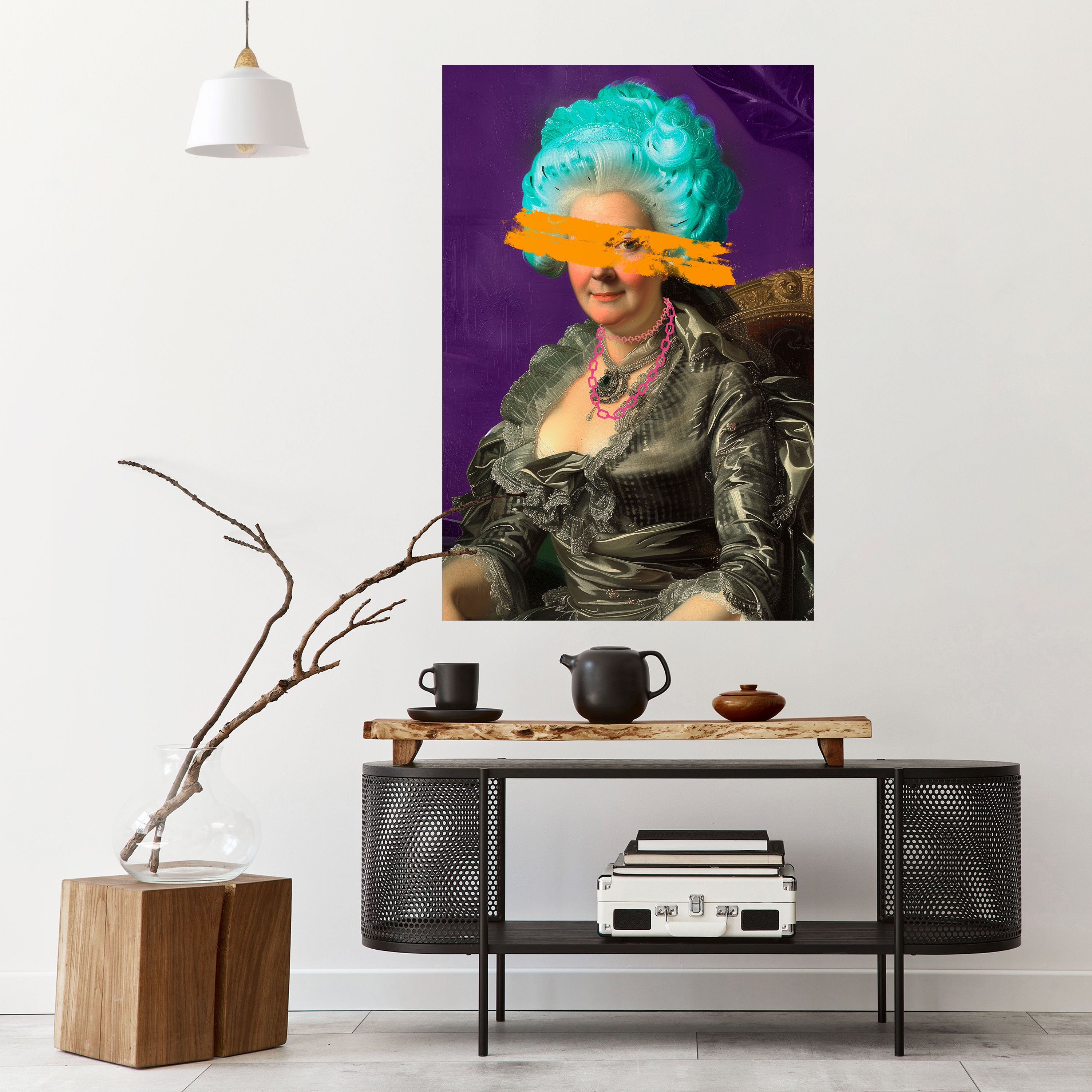 BAROQUE CHIC Peel and Stick Vertical Poster