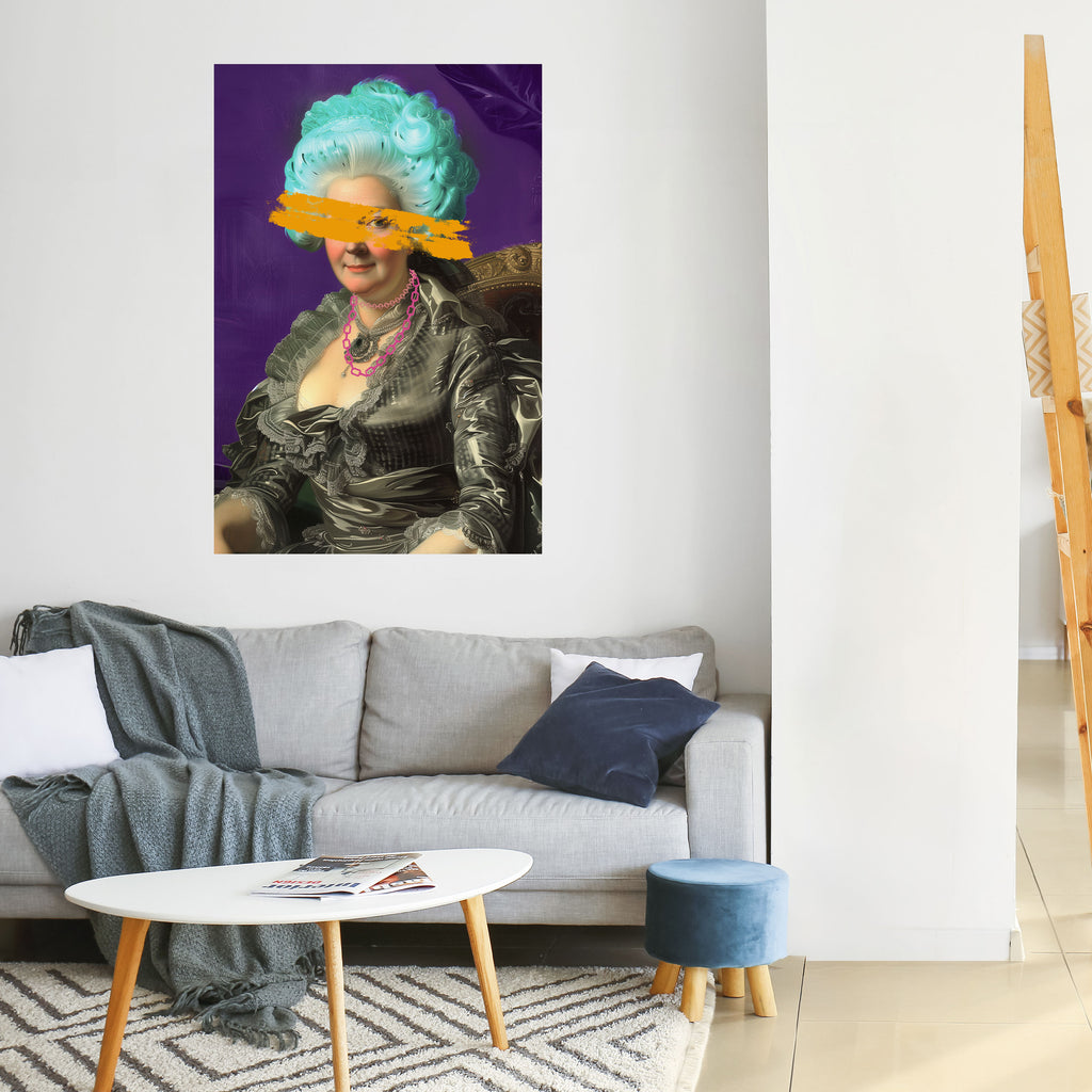 BAROQUE CHIC Peel and Stick Vertical Poster