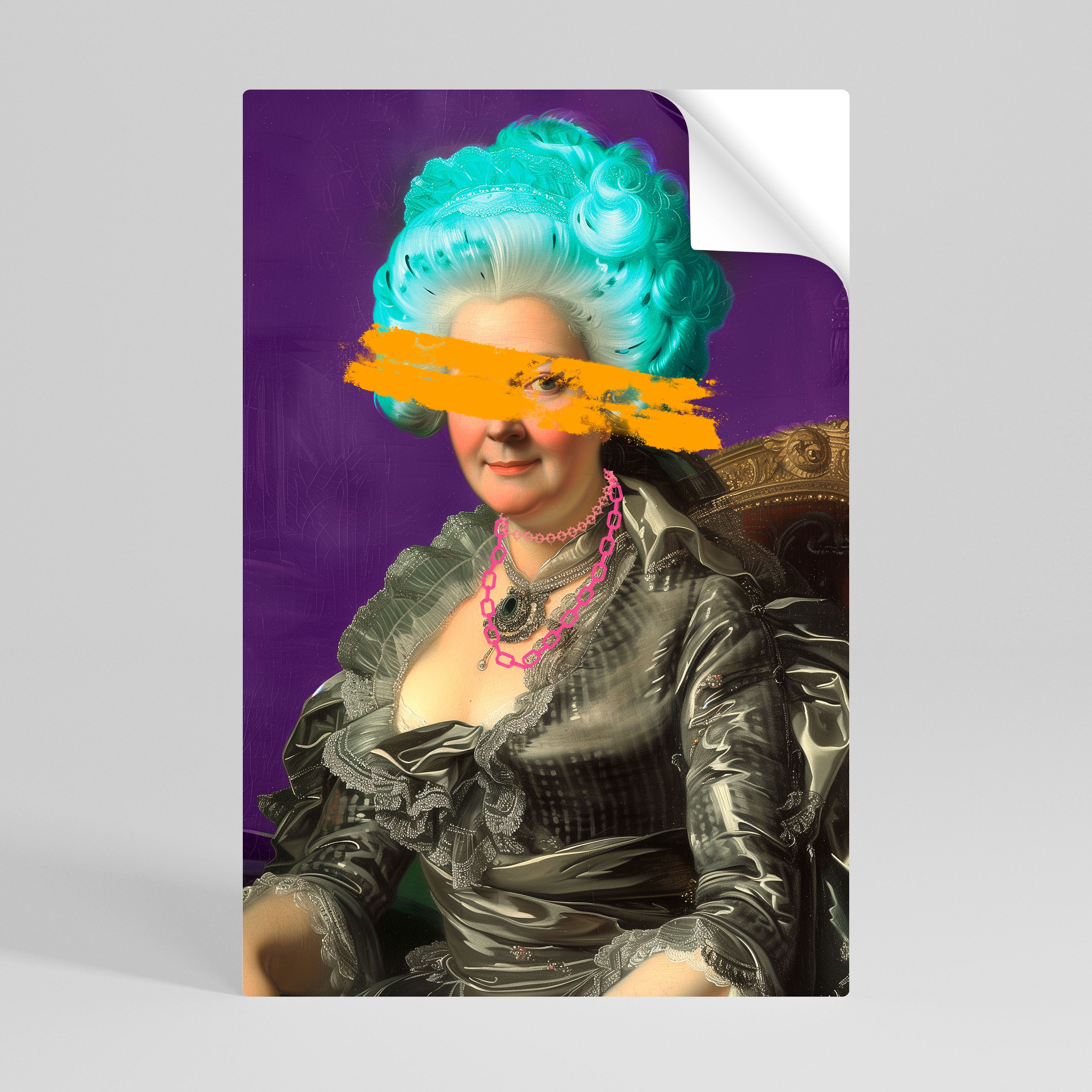 BAROQUE CHIC Póster adhesivo vertical