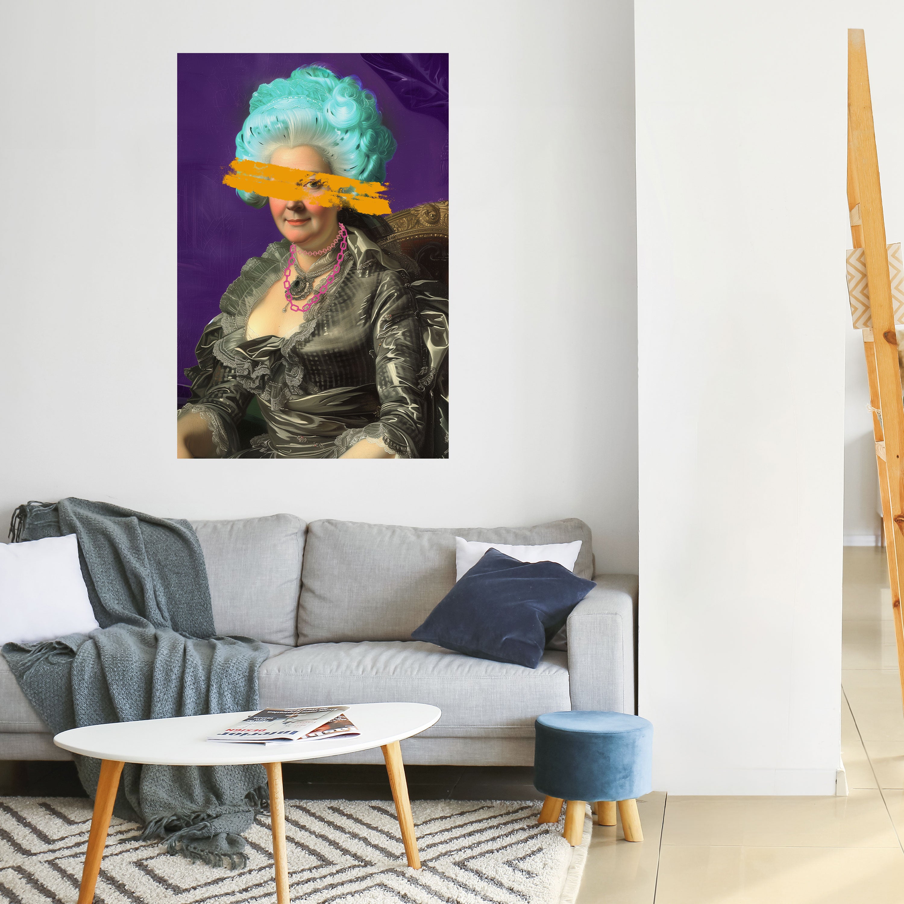 BAROQUE CHIC Peel and Stick Vertical Poster