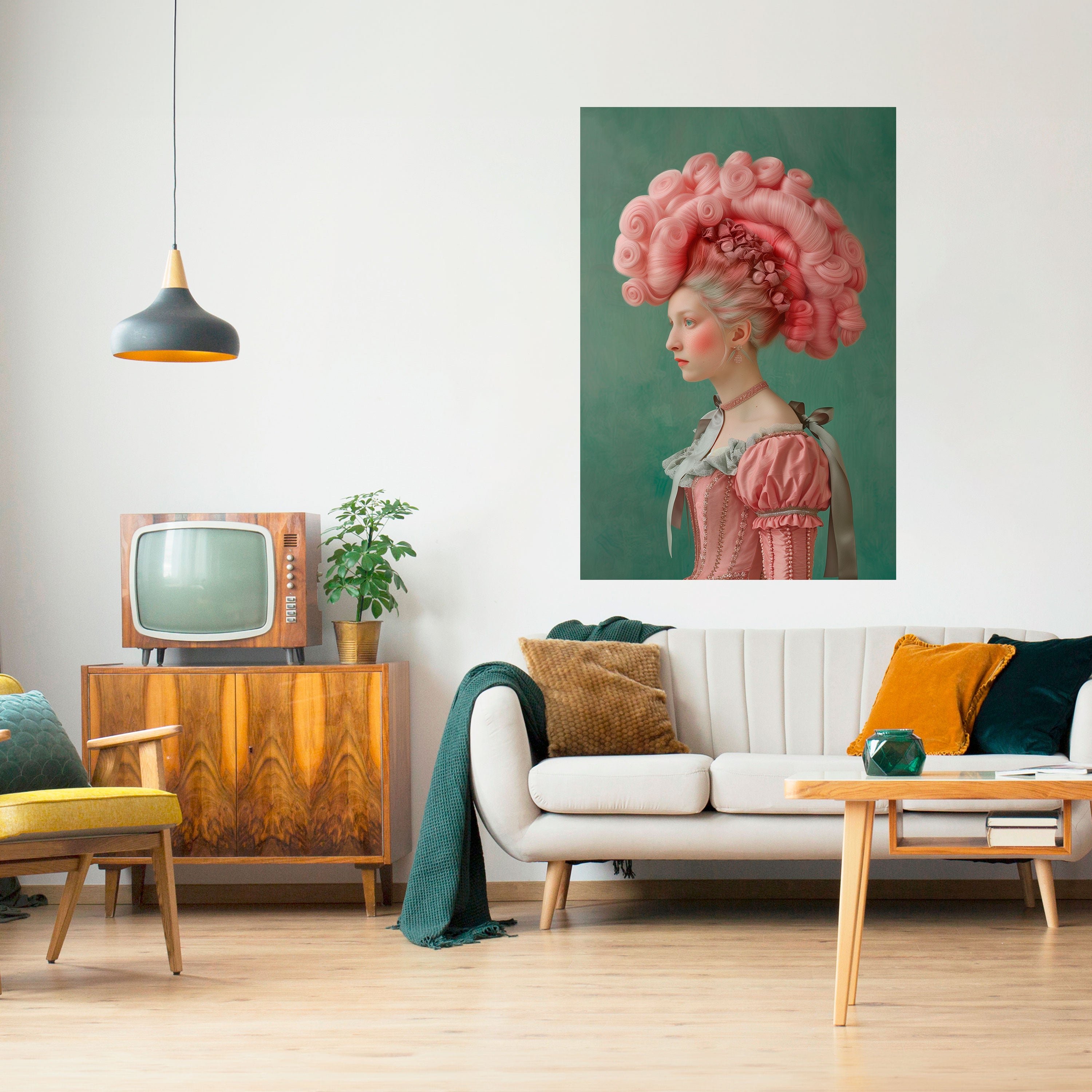 BAROQUE FUSION Peel and Stick Vertical Poster