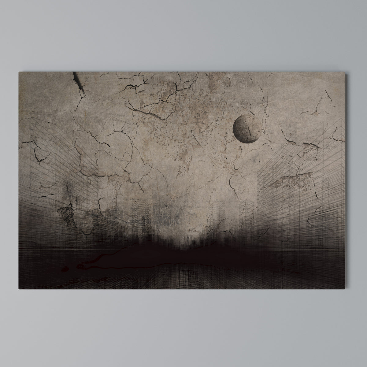 MOONBEAM THOUGHTS Cuadro en lienzo horizontal