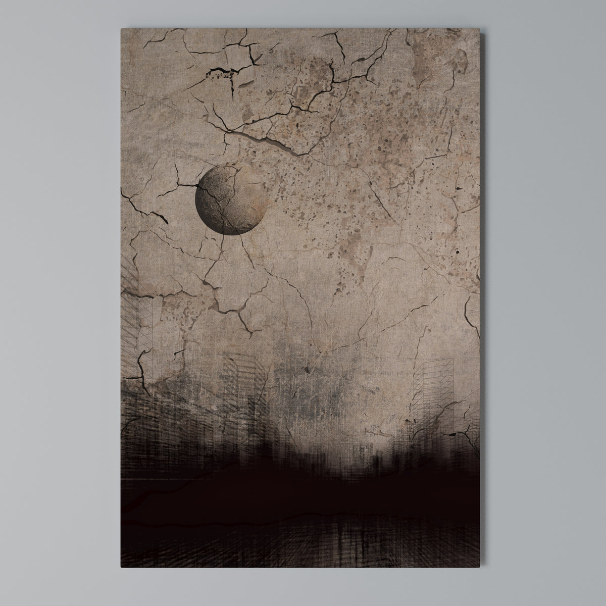 MOONBEAM THOUGHTS Cuadro en lienzo vertical