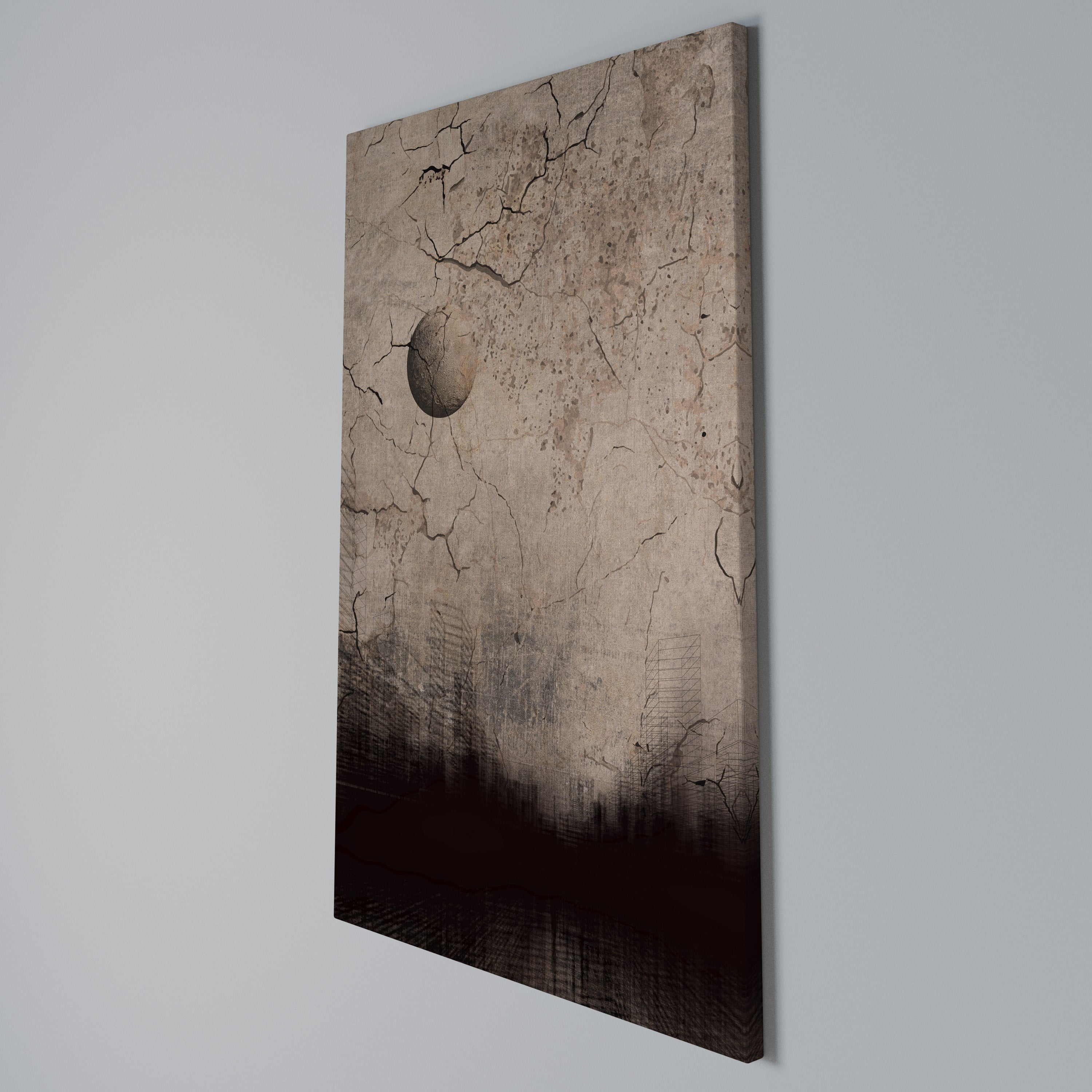 MOONBEAM THOUGHTS Cuadro en lienzo vertical