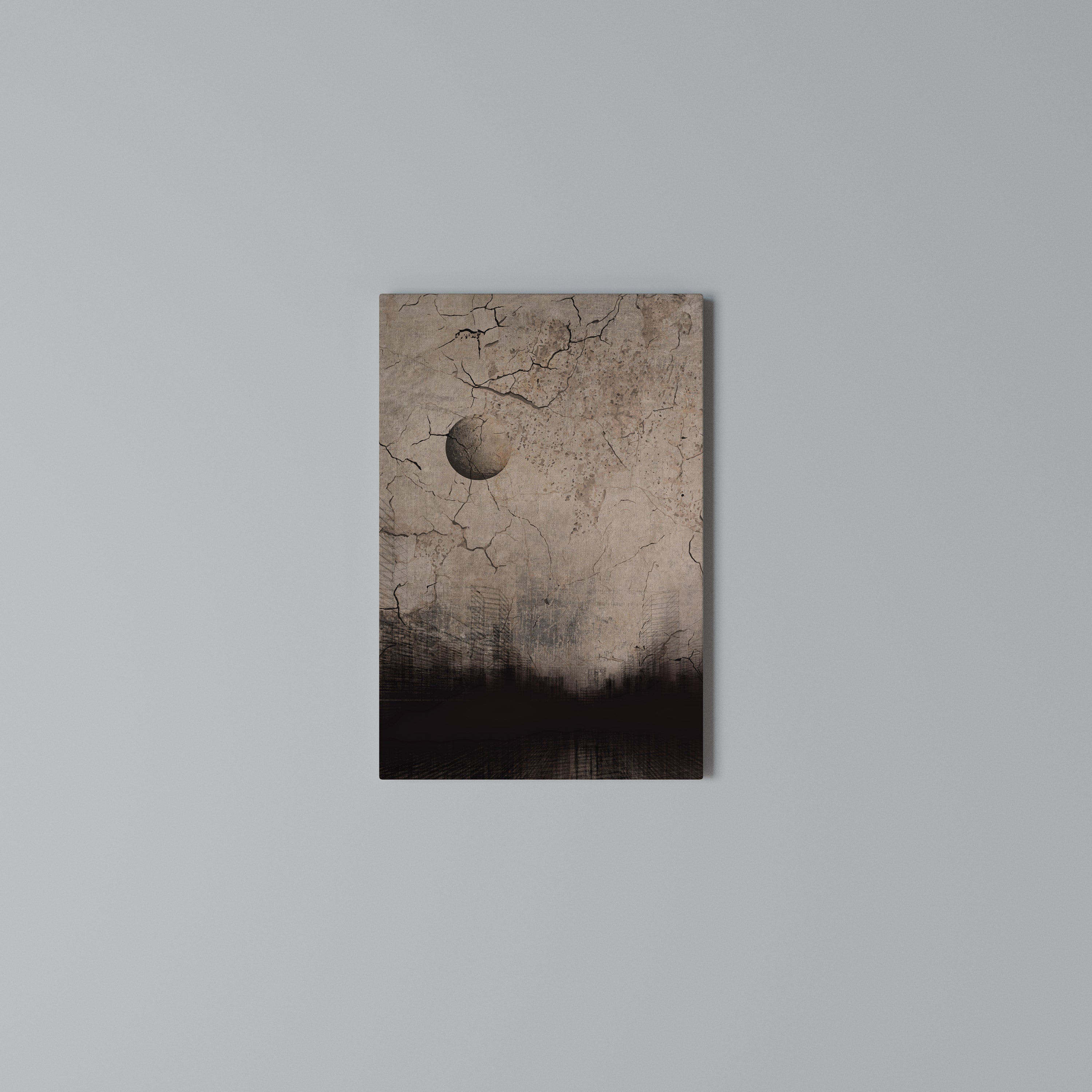 MOONBEAM THOUGHTS Cuadro en lienzo vertical