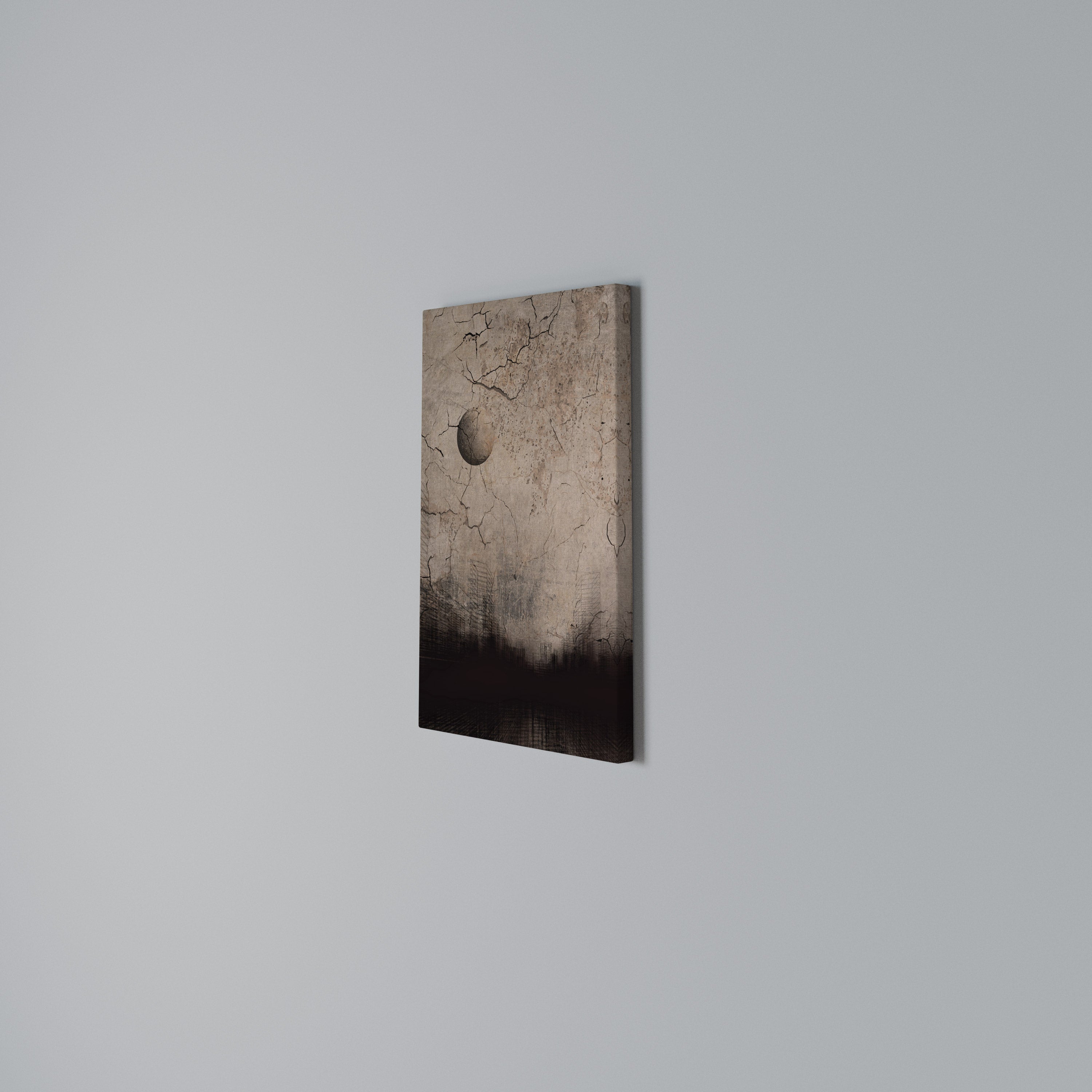 MOONBEAM THOUGHTS Cuadro en lienzo vertical