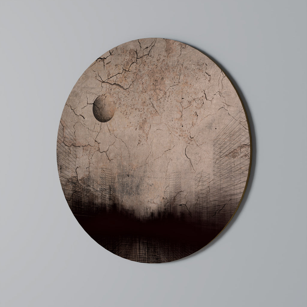 MOONBEAM THOUGHTS Round Wall Art