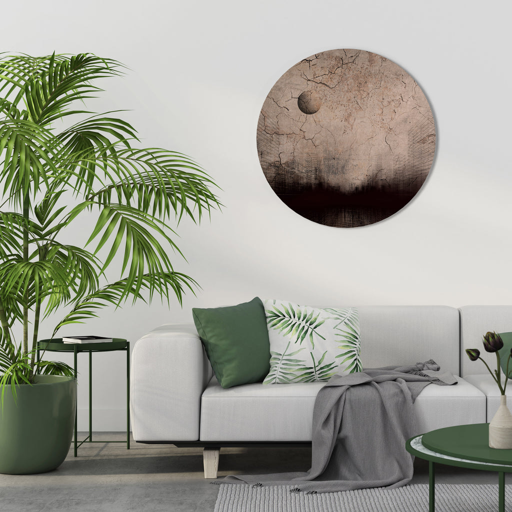 MOONBEAM THOUGHTS Round Wall Art