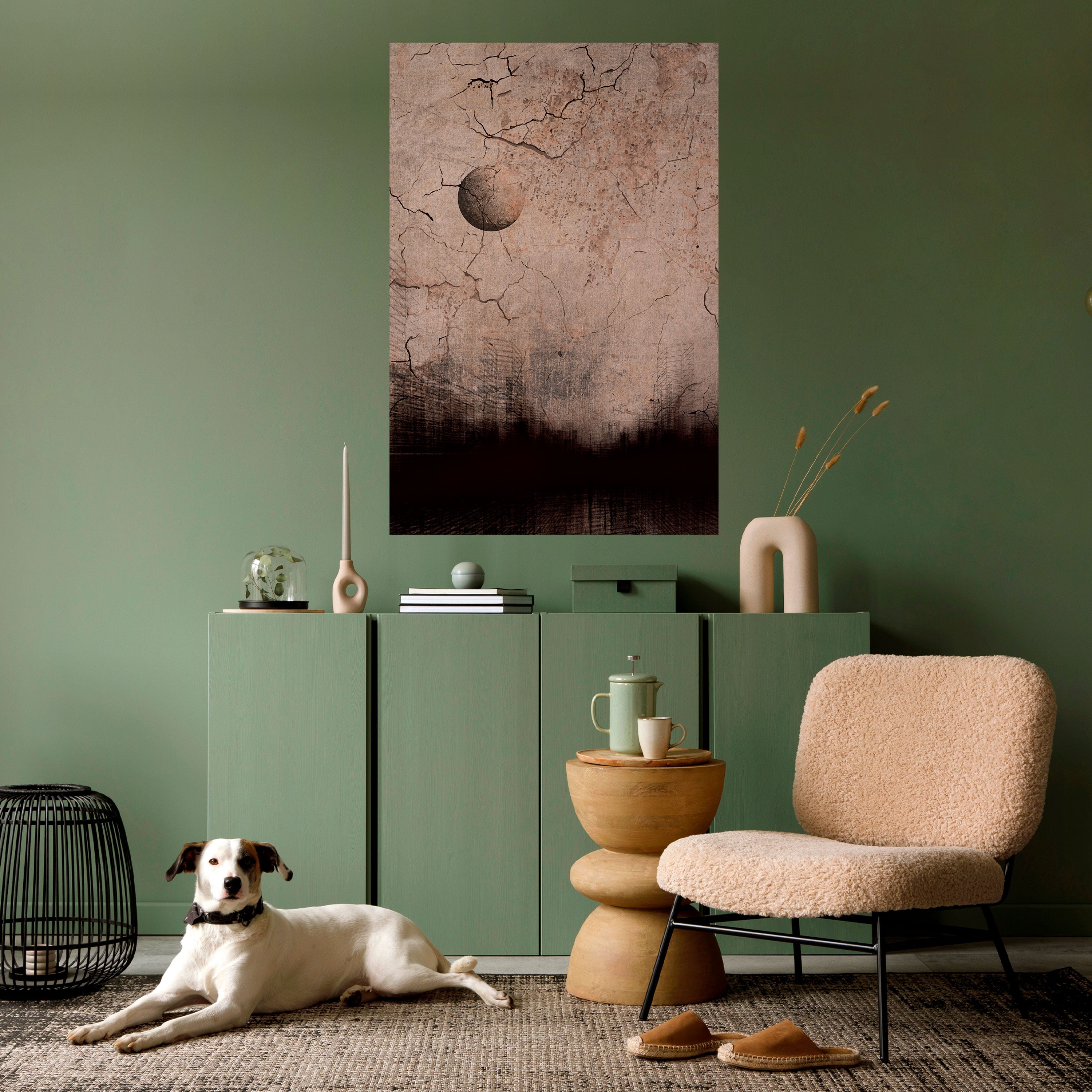 MOONBEAM THOUGHTS Peel and Stick Vertical Poster