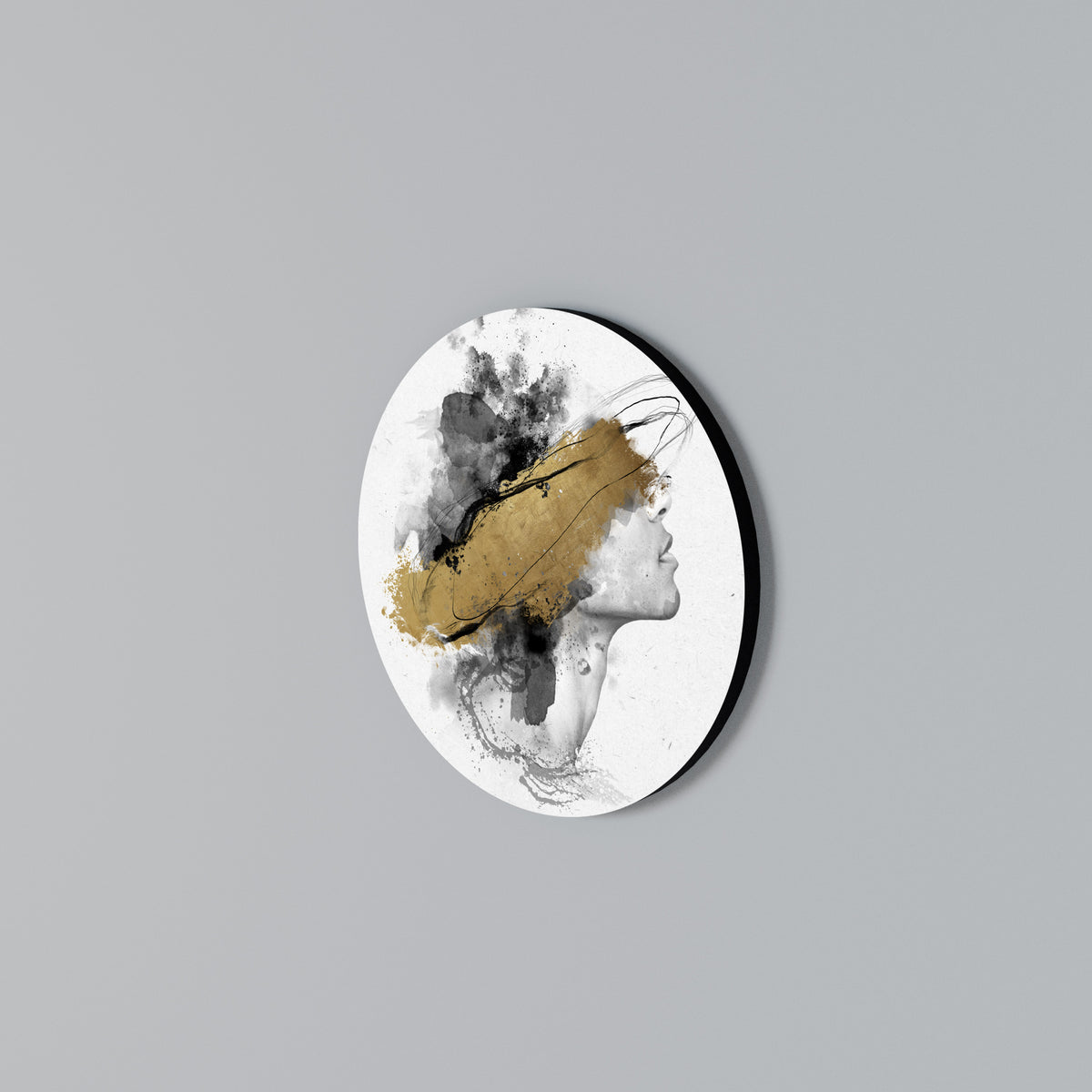 GILDED BLINDNESS Arte de pared redondo