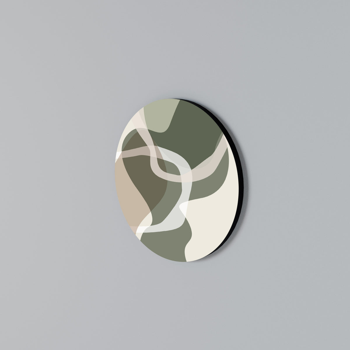 ART OF GREEN Arte de pared redondo