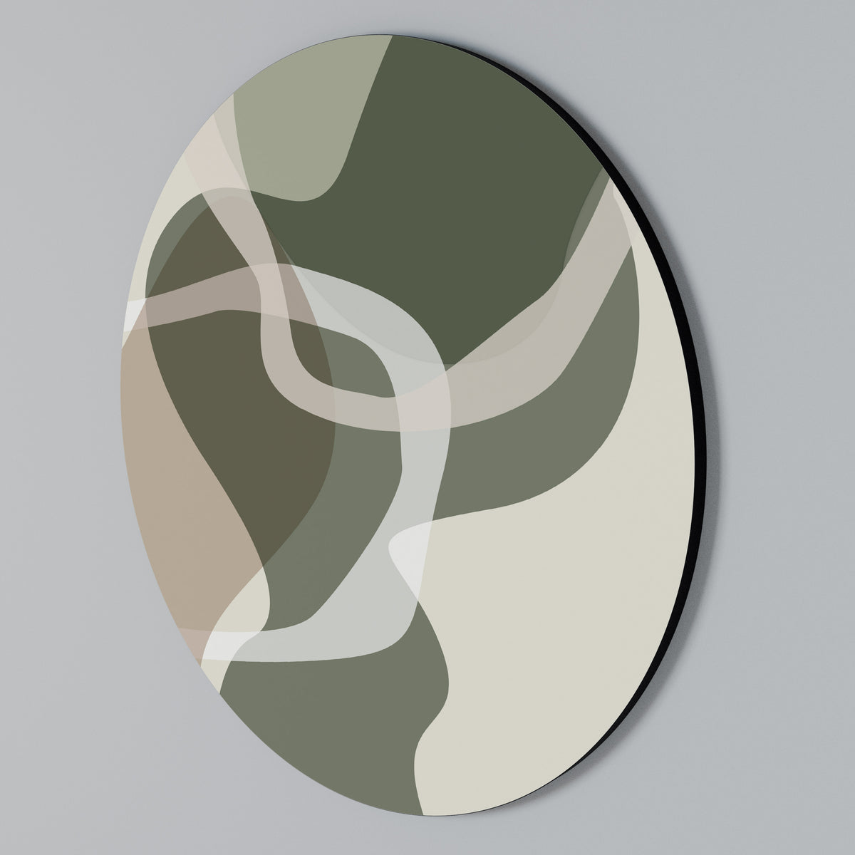 ART OF GREEN Arte de pared redondo
