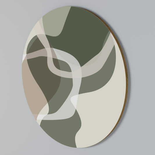 ART OF GREEN Arte de pared redondo