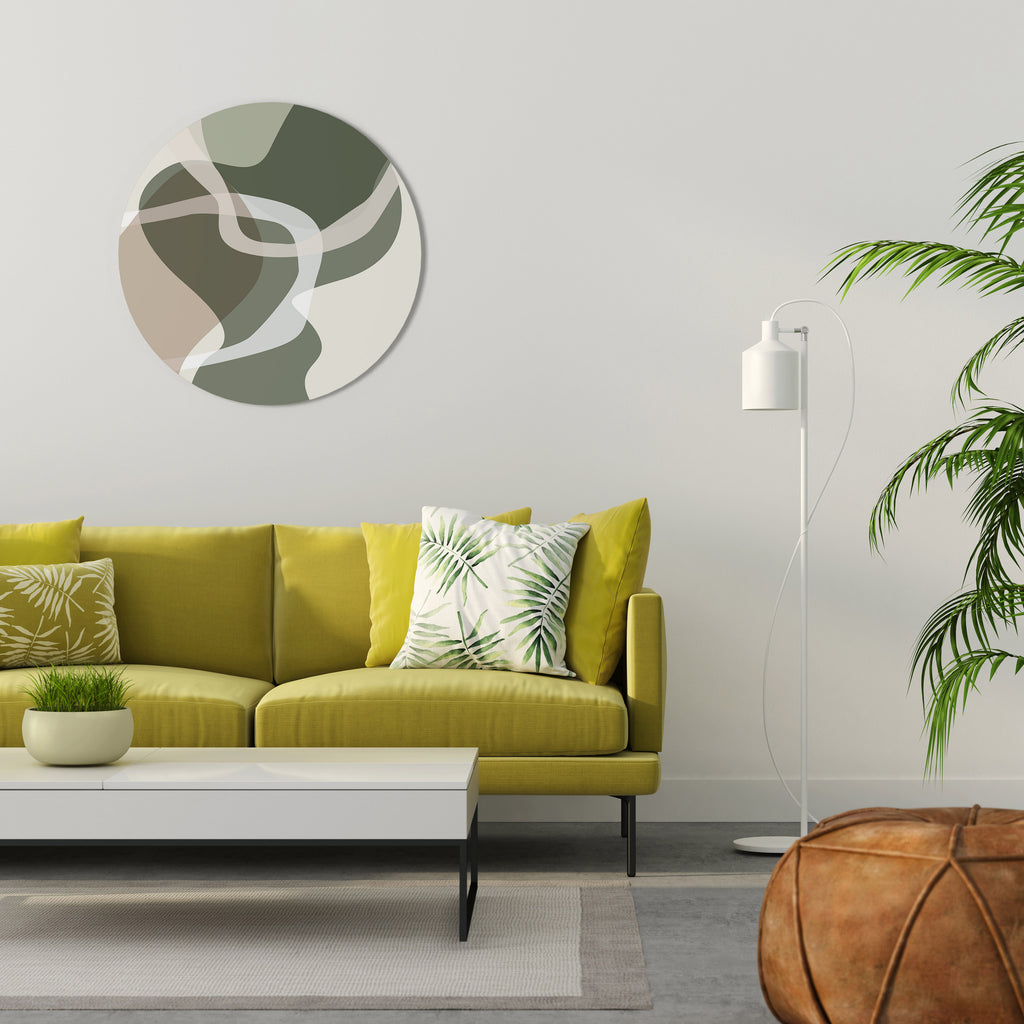 ART OF GREEN Round Wall Art