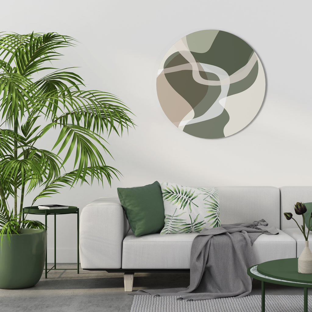 ART OF GREEN Round Wall Art