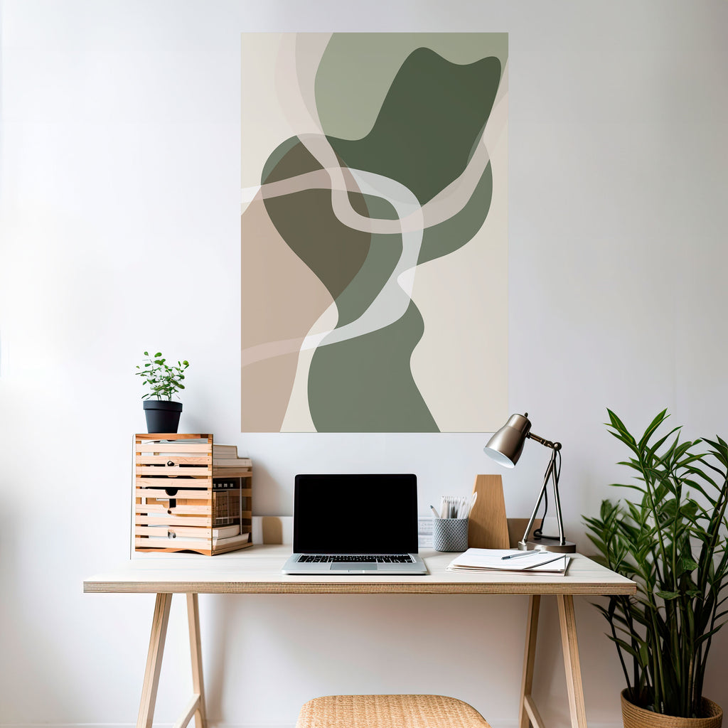 ART OF GREEN Peel and Stick Vertical Poster
