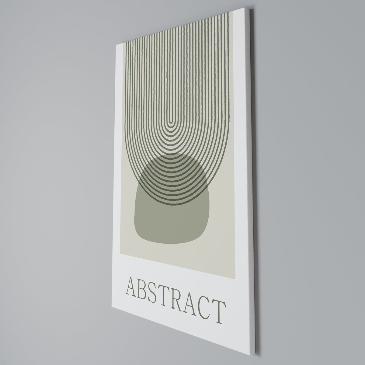 GREEN ABSTRACT Vertical Canvas Print