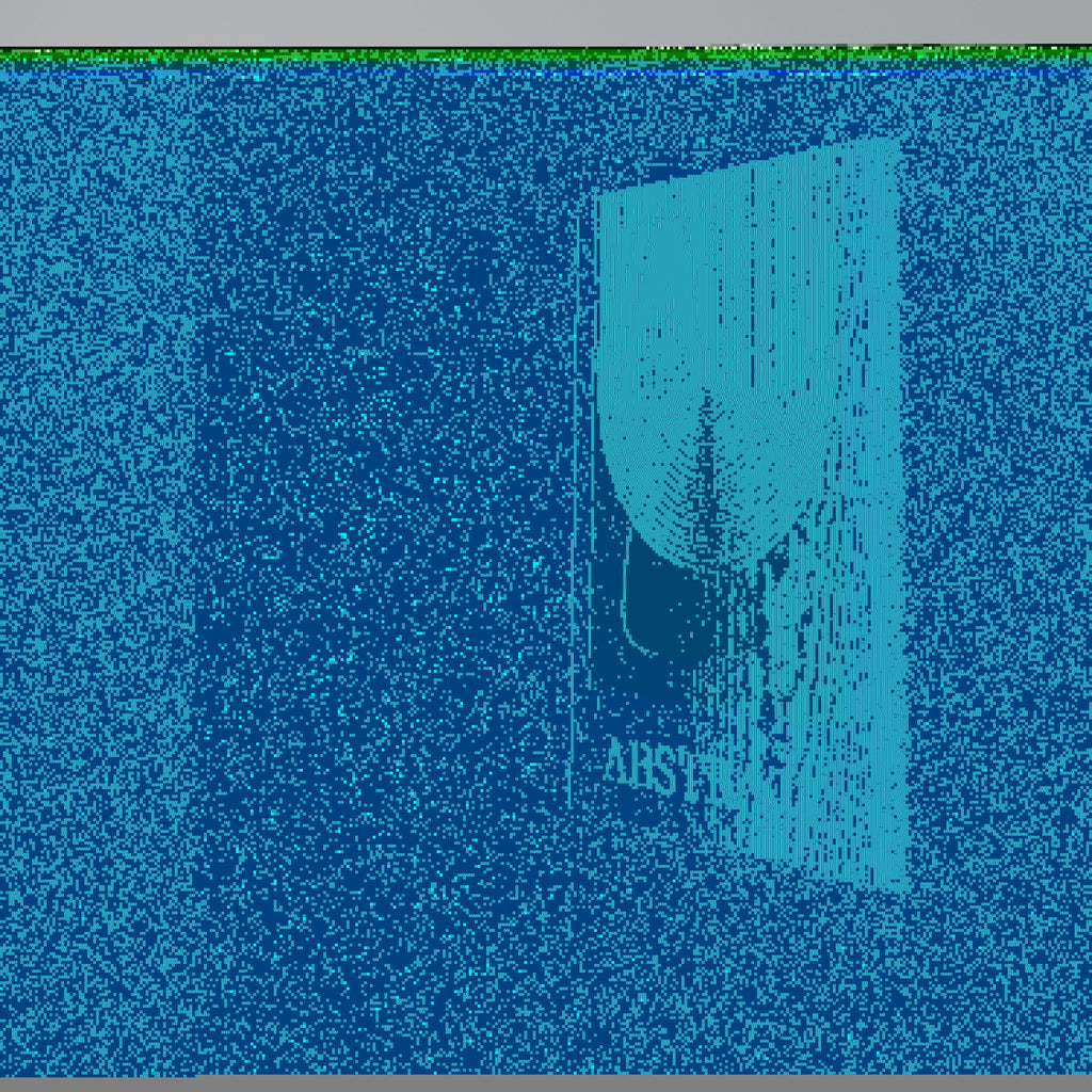 GREEN ABSTRACT Cuadro en lienzo vertical