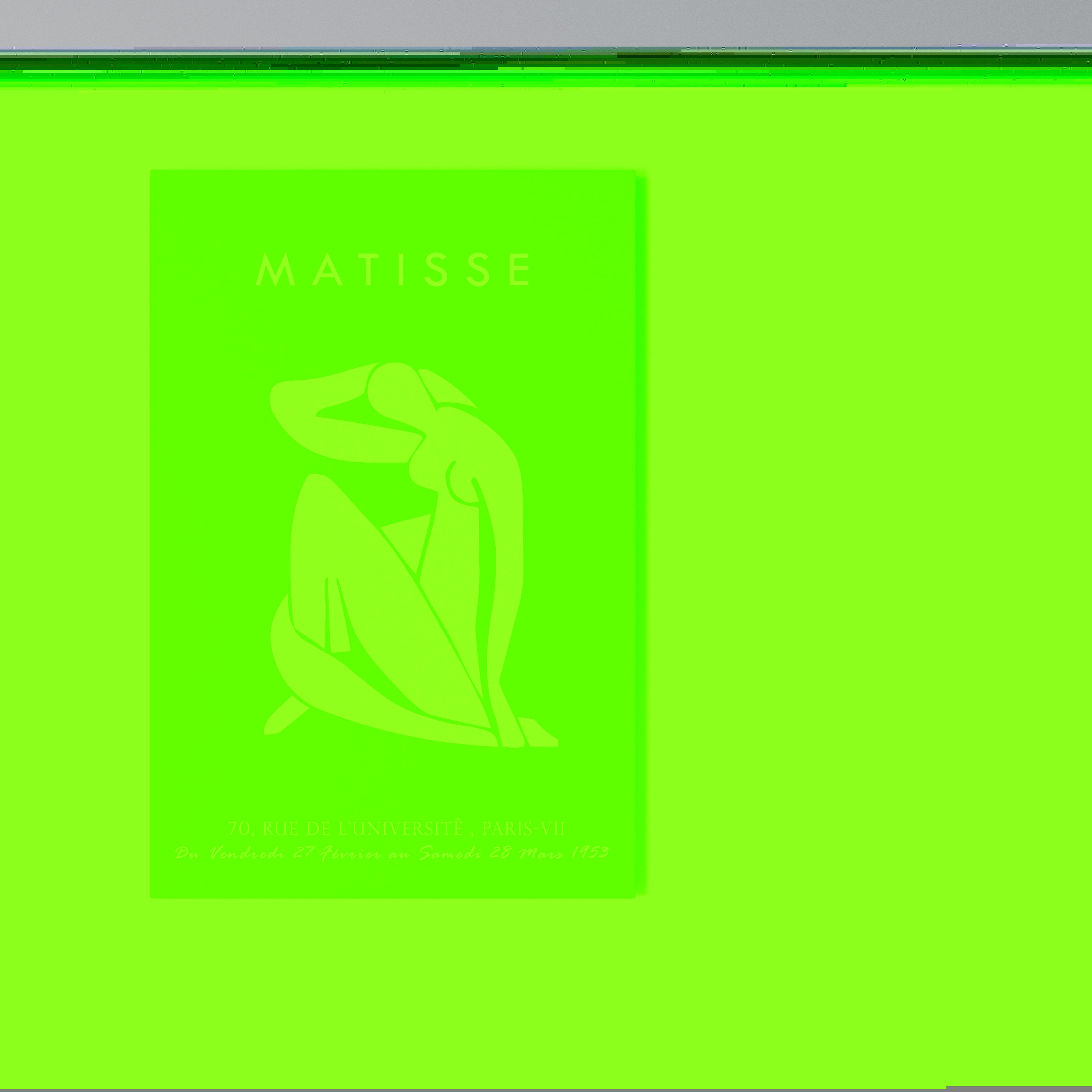 MATISSE NUDES Cuadro en lienzo vertical