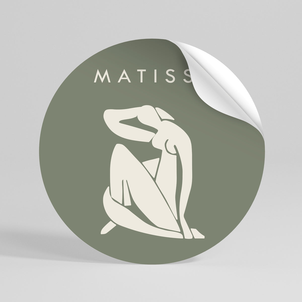 MATISSE NUDES Vinilo adhesivo redondo