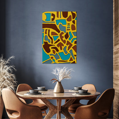 ASSYMETRICAL HARMONY Cuadro en lienzo vertical