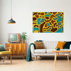 ASSYMETRICAL HARMONY Póster Horizontal Adhesivo