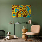 ASSYMETRICAL HARMONY Póster Horizontal Adhesivo