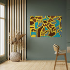 ASSYMETRICAL HARMONY Póster Horizontal Adhesivo