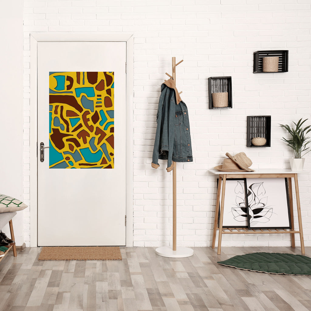 ASSYMETRICAL HARMONY Peel and Stick Vertical Poster