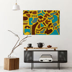 ASSYMETRICAL HARMONY Póster Horizontal Adhesivo