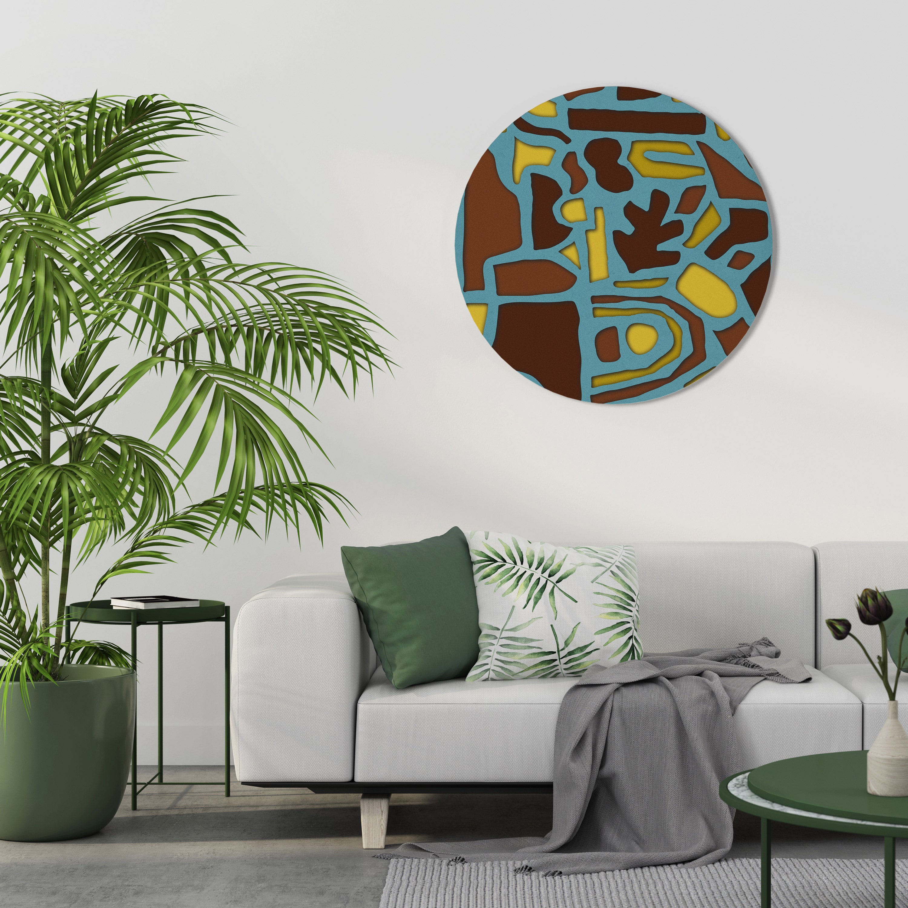 SHAPE EXTRAVAGANZA Round Wall Art