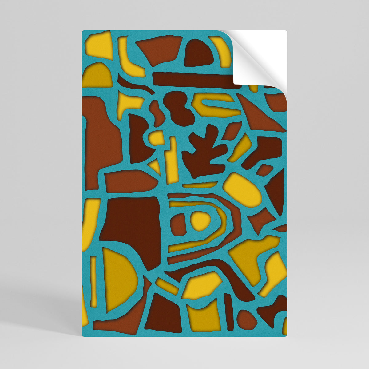 SHAPE EXTRAVAGANZA Póster adhesivo vertical