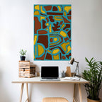 SHAPE EXTRAVAGANZA Póster Vertical Adhesivo