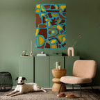 SHAPE EXTRAVAGANZA Póster Vertical Adhesivo