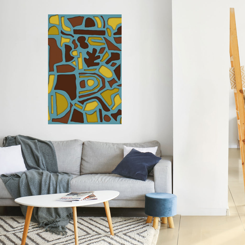 SHAPE EXTRAVAGANZA Peel and Stick Vertical Poster