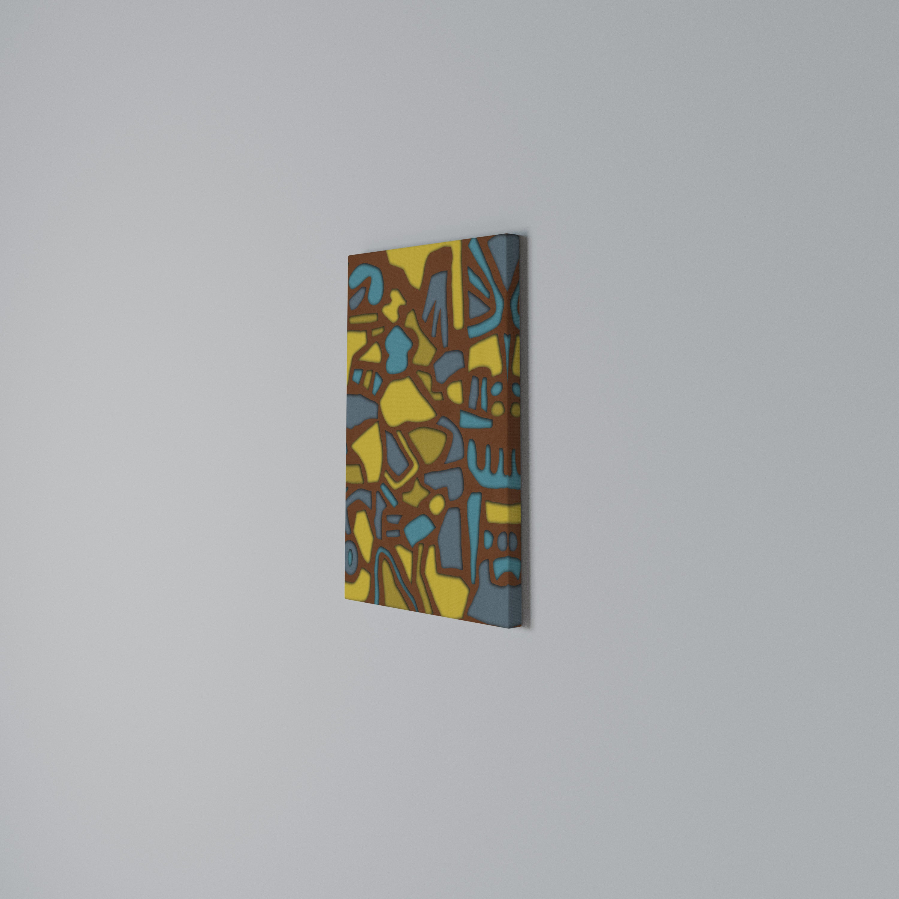 FORM SHUFFLE Cuadro en lienzo vertical