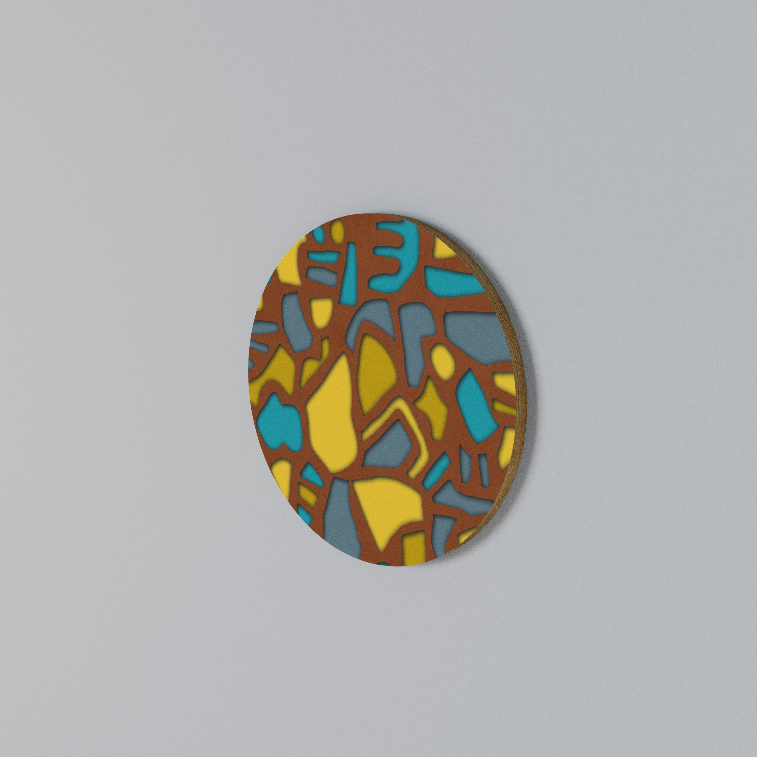 FORM SHUFFLE Round Wall Art