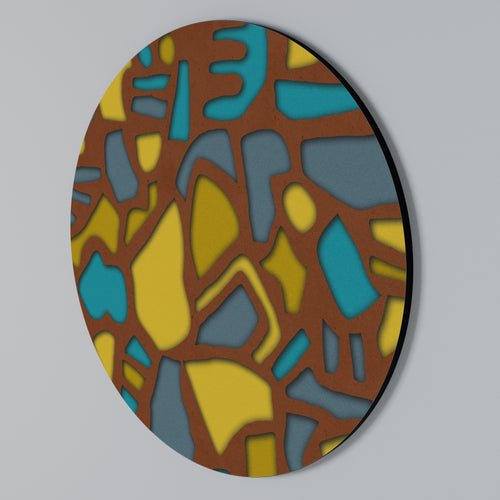 FORM SHUFFLE Round Wall Art