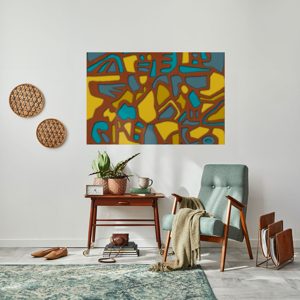 Póster horizontal autoadhesivo FORM SHUFFLE