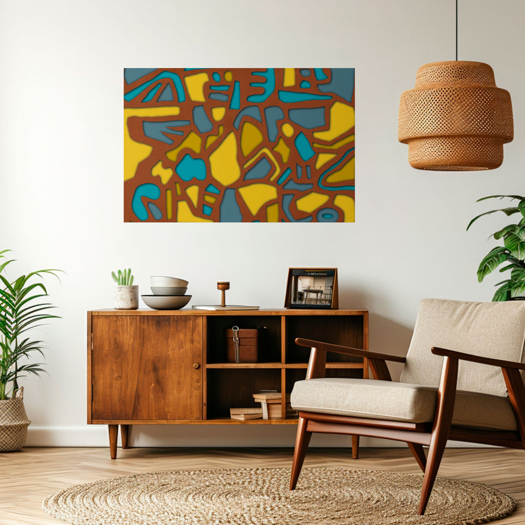 Póster horizontal autoadhesivo FORM SHUFFLE