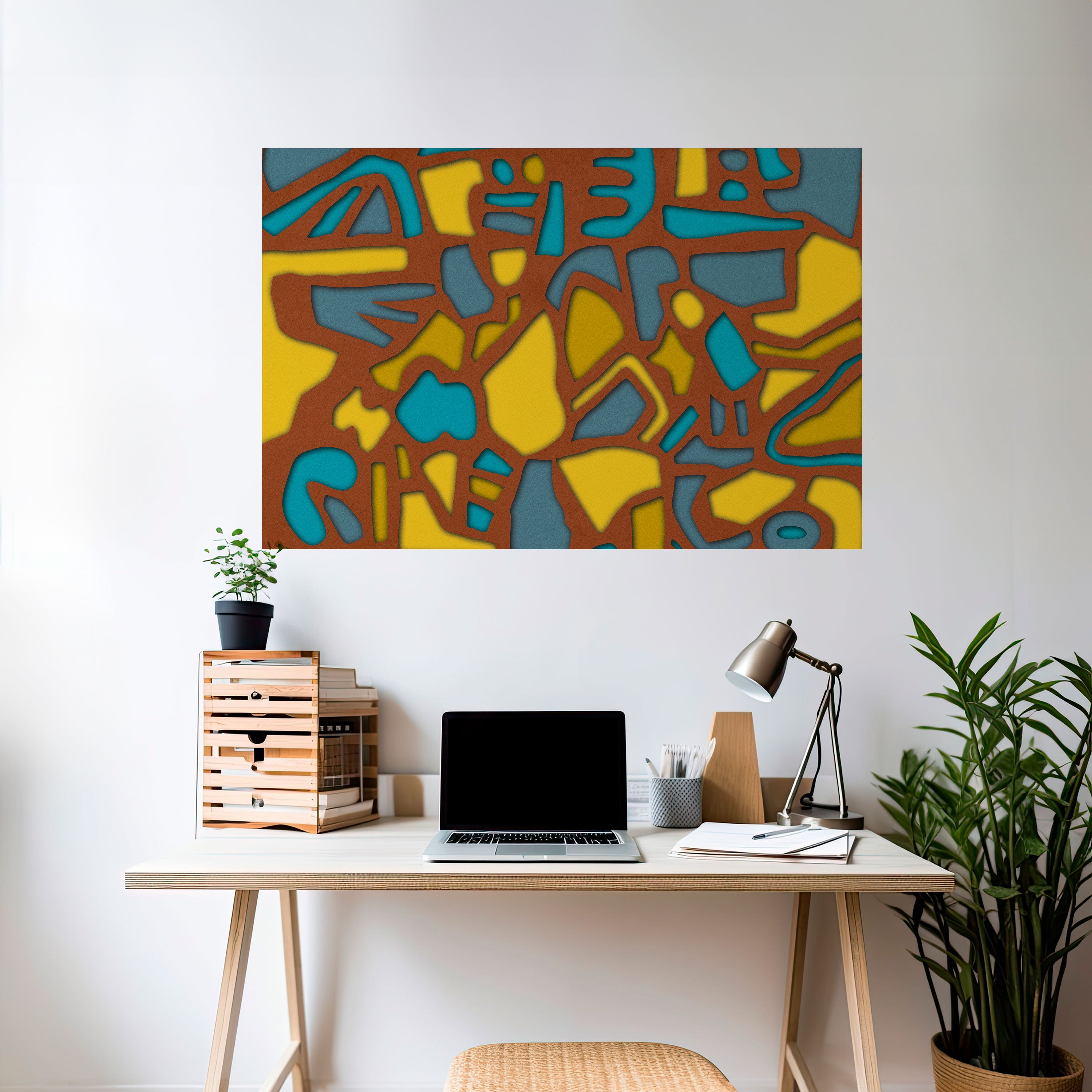 Póster horizontal autoadhesivo FORM SHUFFLE